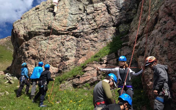 rock climbing trip for teens in the colorado rockies